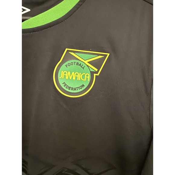 Umbro Jamaica Football Soccer Jersey Youth 14 Reggae Boyz Official Licensed - Picture 4 of 8